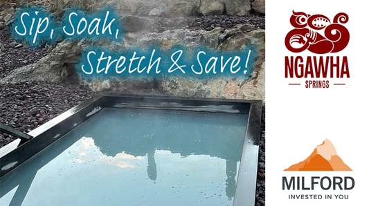 SIP, SOAK, STRETCH & SAVE: A Wellness Day at Ngāwhā Springs, March 2025